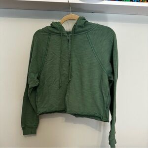 PINK Victoria's Secret Green Cropped Sweater